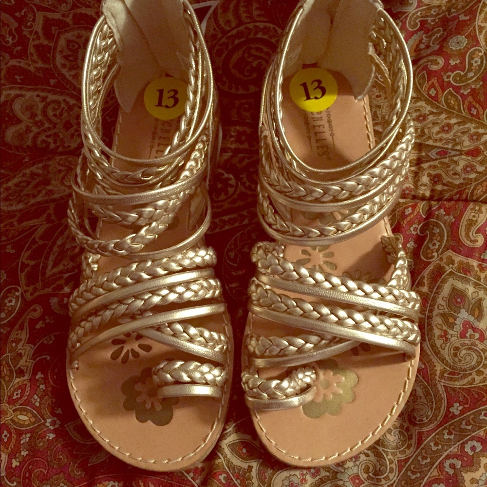 Little Girls Seychelles size 13 sandals NWT